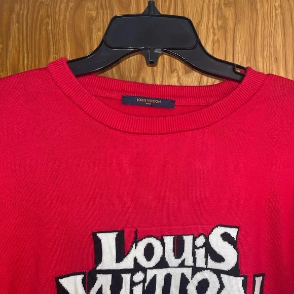 Louis Vuitton Red Logo Sweater - Picture 3 of 9